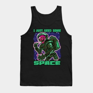 I Just Need Some Space Zombie Astronaut Tank Top